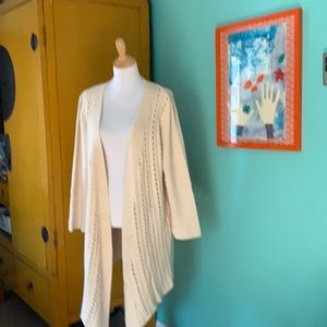 Long cotton cardigan, Coldwater Creek